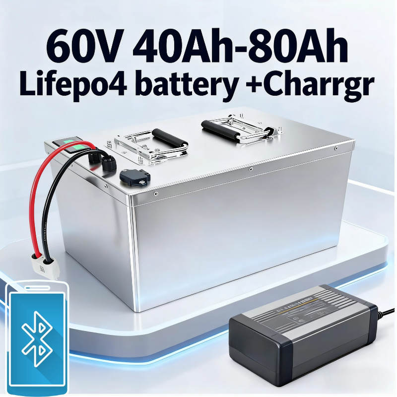 60V 50Ah Electric Scooter Battery - Batteria 60V LiFePO4 40Ah 50Ah 60Ah