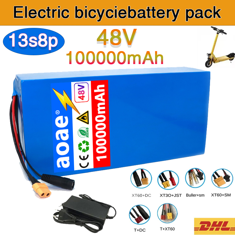 60V 50Ah Electric Scooter Battery - Batteria al litio 13S8P 48V 100ah,
