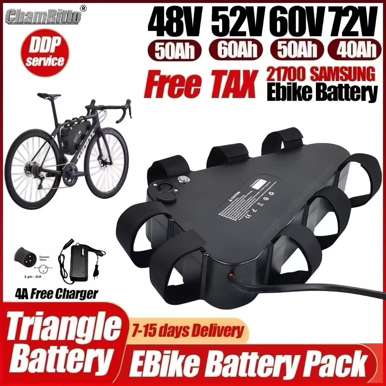 Batteria al litio 21700 per bi - 72V 50Ah 21700 Lithium Battery recensione e prezzo