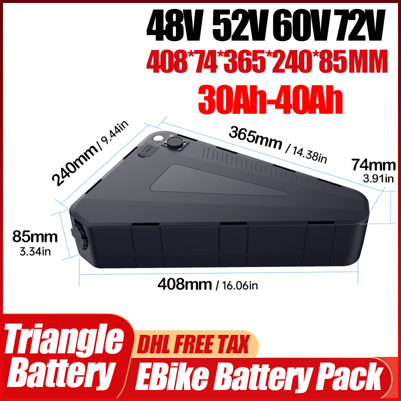 Batteria a triangolo per bici  - 72V 50Ah 21700 Lithium Battery recensione e prezzo